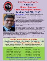 Talk on Memory Loss and Other Neurological problems 