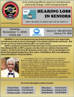 Hearing Loss in Seniors - What we need to know and can do about it