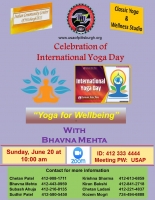 Celebration of International Yoga Day with Bhavna Mehta